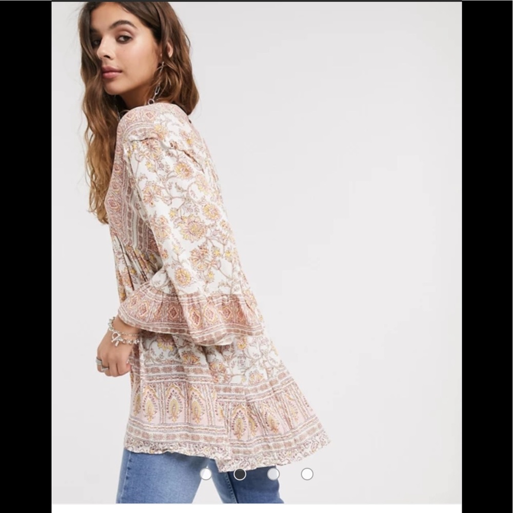 ⬇️NWT Free People Moonlight Dance Printed Tunic - Picture 4 of 16